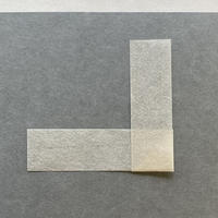 A strip of paper folded at the middle to form a 'L' shape