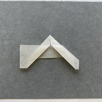 3.5 Style 3: Loose mounting corners, "Frog legs" Cut the excess of paper on top